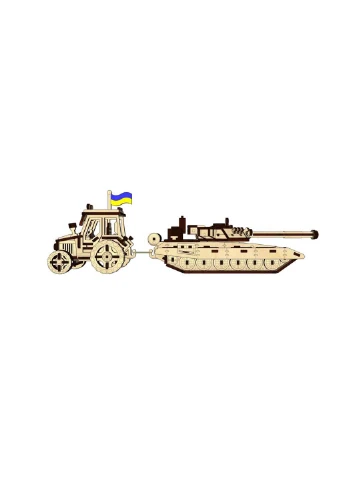 Дерев'яний конструктор "Український Фермер" UPZ-005 311 деталей Pazly (260644075)
