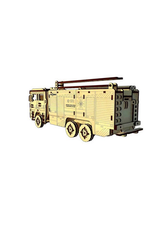 Дерев'яний конструктор "Пожежна машина" UPZ-008 206 деталей Pazly (260644078)