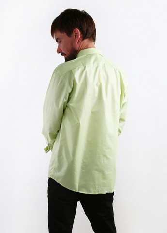 Салатовая кэжуал рубашка однотонная Victor