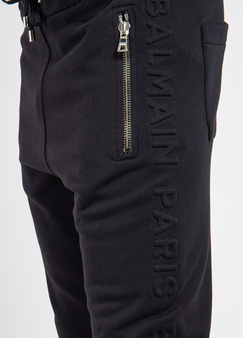 Черные спортивные демисезонные брюки Balmain