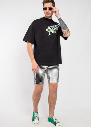 Черная черная футболка daisy с принтом Palm Angels