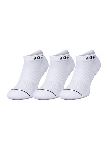 Чоловічі Шкарпетки U J ED CUSH POLY NS 3PR 144 Білий Jordan (260646807)