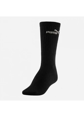Білі набір шкарпеток sport sock 3 pack outlets white-grey-black білий сірий чорний 3 пари Puma однотонні (260659062)
