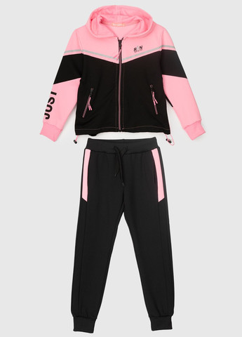 Спортивний костюм для дівчинки 6775 кофта + штани 116 см Рожевий (2000989917564D) S&D (260659743)