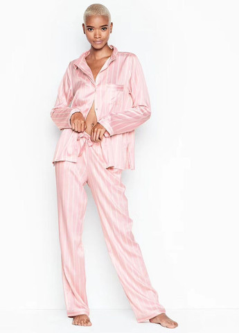 Комбинированная всесезон пижама 74535 персиковый Victoria's Secret