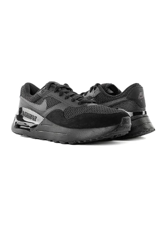 Чорні чоловічі кросівки air max systm чорний демісезон Nike