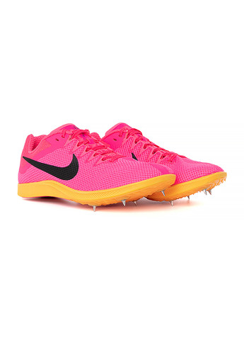 Розовые демисезонные мужские кроссовки zoom rival distance розовый Nike