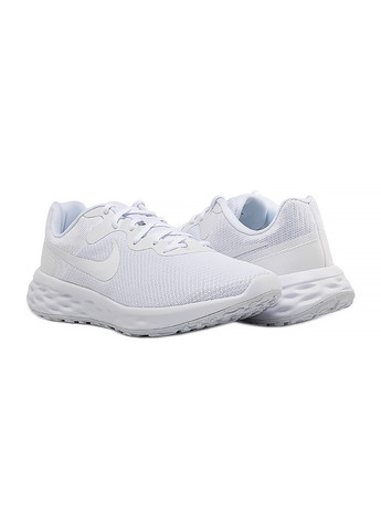 Белые демисезонные мужские кроссовки revolution 6 nn белый Nike