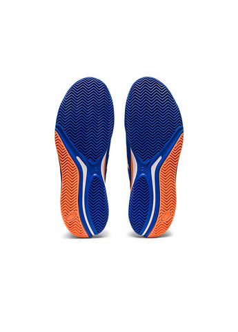 Синие демисезонные кросcовки муж. gel-resolution 9 clay blue/orange Asics