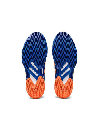 Синие демисезонные кросcовки муж. solution speed ff 2 clay blue/orange Asics