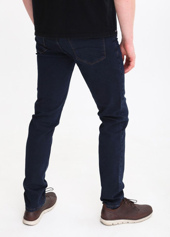 Темно-синие демисезонные слим джинсы мужские темно-синие слим Slim ARCHILES