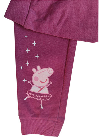 Темно-розовые спортивные демисезонные джоггеры брюки Peppa Pig