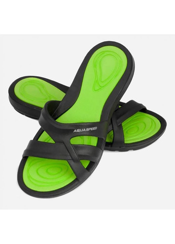 Шльопанці PANAMA 6594 чорний, зелений Aqua Speed (260761736)