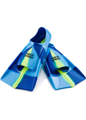 Ласти Aquaspeed Training Fins 7939 (137-82) 31/32 (21-21.5 см) Синьо-блакитно-жовті (5908217679390) Aqua Speed (260762428)