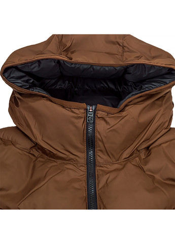 Коричневая демисезонная мужская куртка m nk sf wr pl-fld hd parka коричневый m (dr9609-259 m) Nike