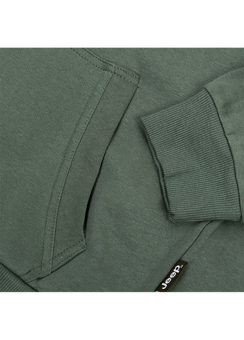 Мужская Толстовка HOODED SWEATSHIRT FULL ZIP Sleeve Embroidery Хаки Jeep (260763048)
