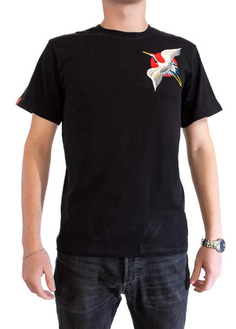 Черная мужская футболка stork l black (28972040 l) No Brand