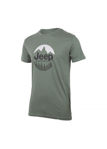 Хаки (оливковая) мужская футболка t-shirt the spirit of adventure хаки xl (o102588-e845 xl) Jeep