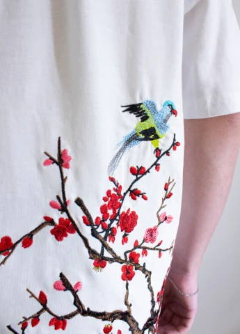 Белая мужская футболка spring singing white xl (28972030) No Brand