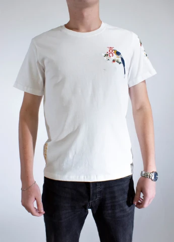 Біла чоловіча футболка birdong white No Brand
