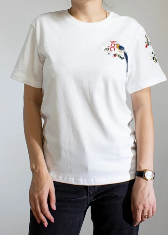 Біла чоловіча футболка birdong white No Brand