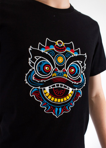 Чорна чоловіча футболка shy dragon xl black (28971996 xl) No Brand