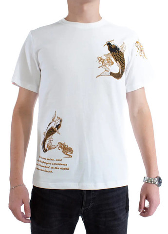 Белая мужская футболка carp poems m white (28972276 m) No Brand