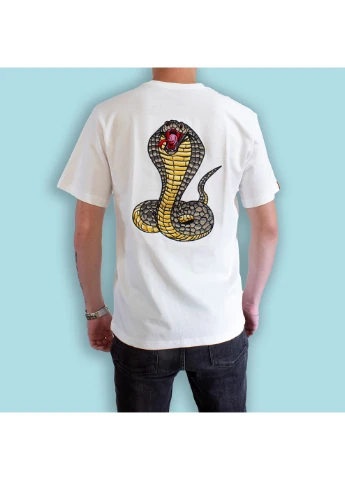 Белая мужская футболка jealous cobra white xl животные принты (28972433) No Brand