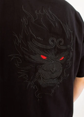 Чорна чоловіча футболка nightmare black s (28972144) No Brand