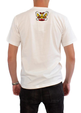 Біла чоловіча футболка golden dragon s white (28972292 s) No Brand