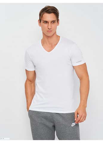 Біла футболка t-shirt mezza manica scollo v білий m чоловік k1311 bianco-m Kappa
