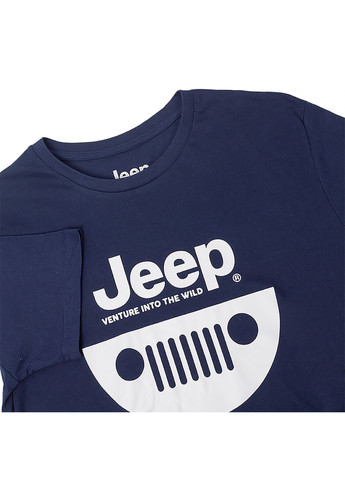 Синяя мужская футболка t-shirt &grille синий m (o102584-k876 m) Jeep