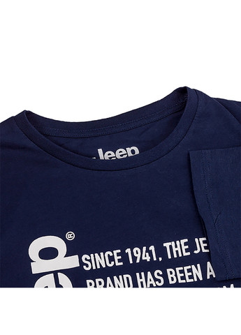 Синяя мужская футболка t-shirt since 1941 синий m (o102591-k876 m) Jeep