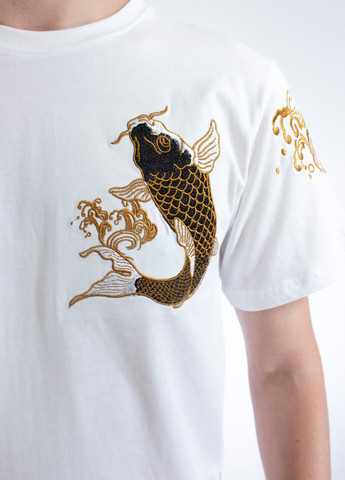 Белая мужская футболка carp poems white l (28972277) No Brand