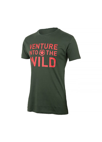 Хакі (оливкова) чоловіча футболка t-shirt venture into the wild хакі l (o102592-e848 l) Jeep
