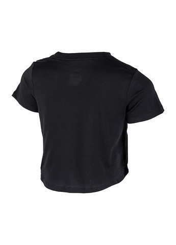 Черная демисезонная детская футболка g nsw tee crop futura черный Nike
