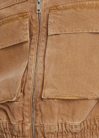Бежевая демисезонная куртка Bershka