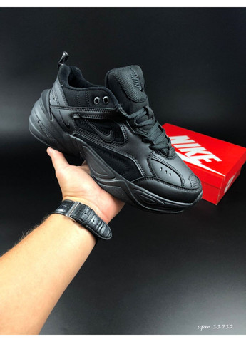 Чорні осінні жіночі кросівки чорні «no name» Nike M2k Tekno