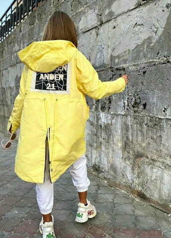 Желтая демисезонная куртка-парка Sofia