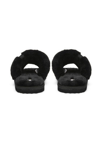 Черные шлепанцы fluff solo slippers women Puma