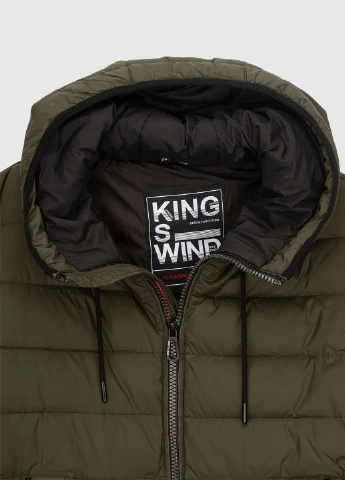 Оливковая (хаки) зимняя куртка Kings Wind