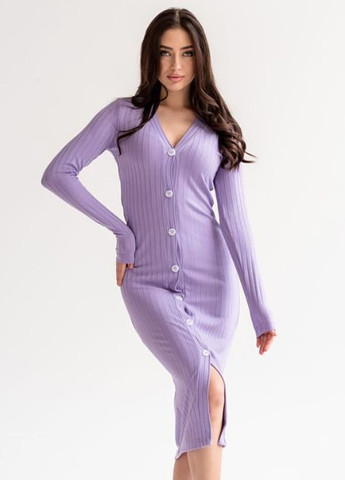 Фиолетовое лавандова сукня на ґудзиках в'язка марітель Maritel'
