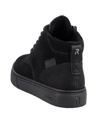Черные осенние ботинки Rieker