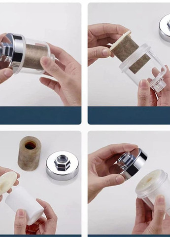 Універсальний фільтр грубої очистки води для ванної, душу, кухні + 4 картриджи No Brand (260954288)