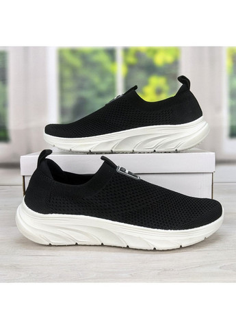 Черные демисезонные кроссовки мокасины мужские текстильные Paolla