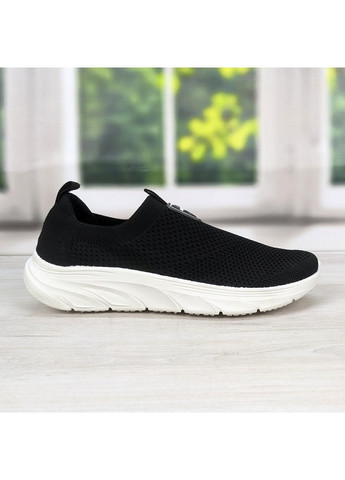 Черные демисезонные кроссовки мокасины мужские текстильные Paolla