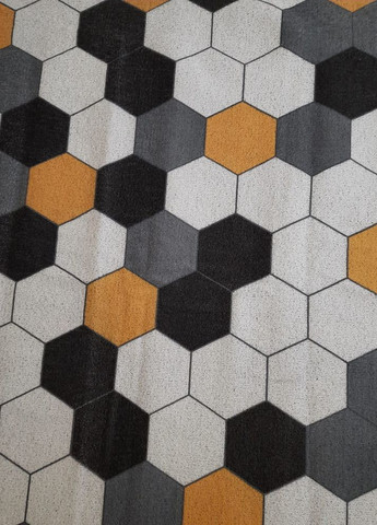 Придверний брудозахисний килимок 140х200 см Скандинавські соти d11 No Brand (260954254)