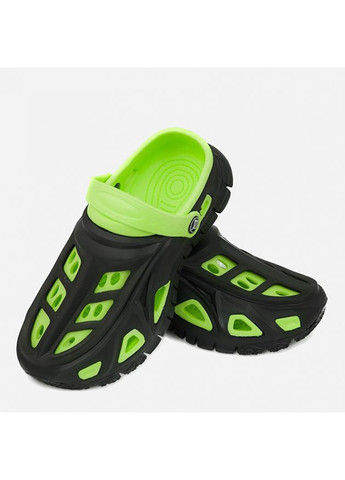 Зеленые спортивные кроксы miami 5387 черный, зеленый Aqua Speed