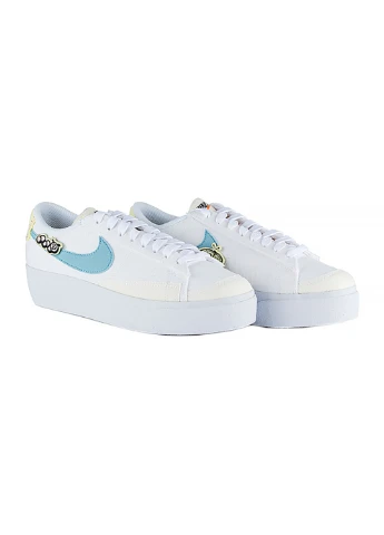 Белые мужские кроссовки w blazer low platform se nn белый Nike