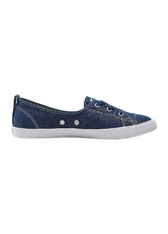 Синие женские кеды ctas ballet lace slip indigo/white синий Converse